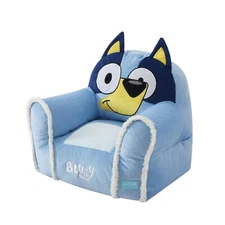 Idea Nuova Bluey Figural Soft and Comfortable Structured Bean Bag Sofa Chair ...