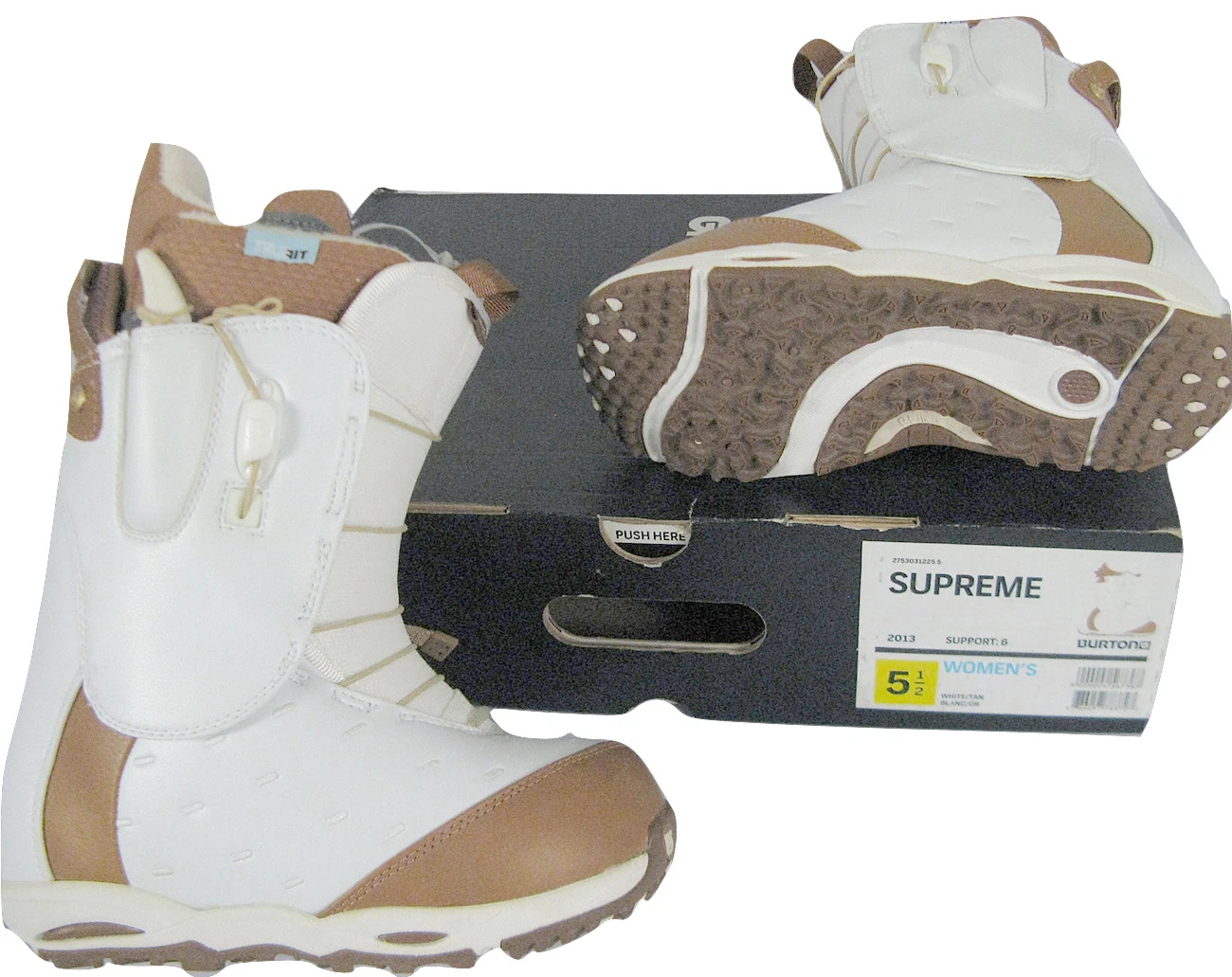 NEUF ! Bottes de snowboard pour femmes Burton Supreme ! Noir ou blanc