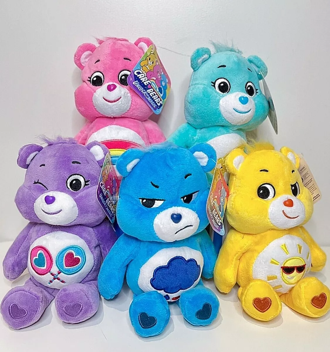 Licensed Care Bears Unlock The Magic Plush Soft Toy 20cm - Brand New