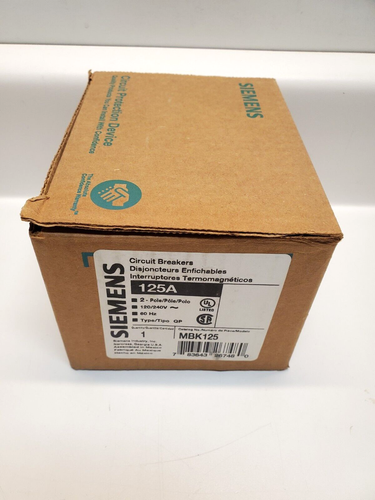 Siemens MBK125 125 Amp 2 Pole 120 Volt 60Hz Type QP Circuit Breaker FREE SHIP! - Picture 3 of 4