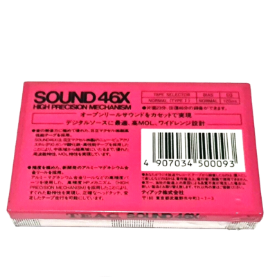 TEAC Sound 46X Pink R2R Normal Position Type I Blank Audio