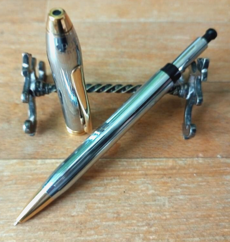 Cross Townsend Medalist - G/T - Chrome Pinstriped - B/P Pen - Mint - Boxed - Picture 6 of 9