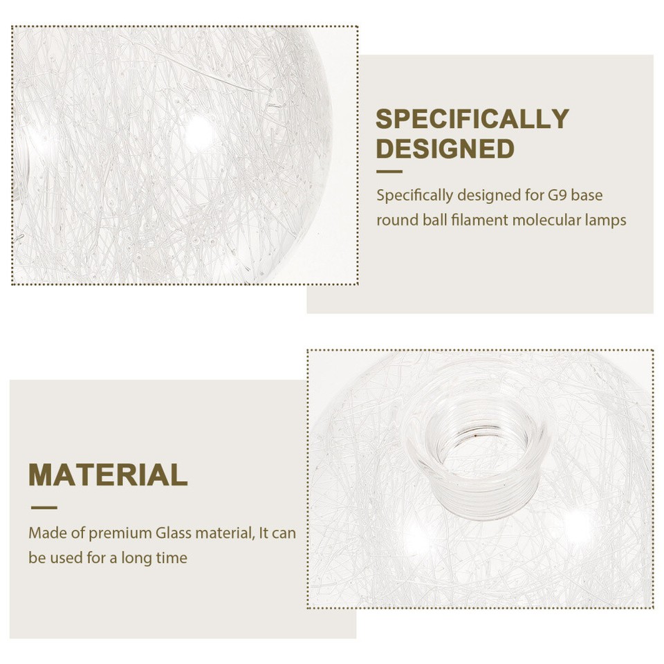 Glass Lamp Shade Replacement Accessory Light Ceiling Fan Globes Hanging