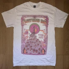 Fleetwood Mac Tour 1970 white short sleeve T shirt classic style tee NH10098