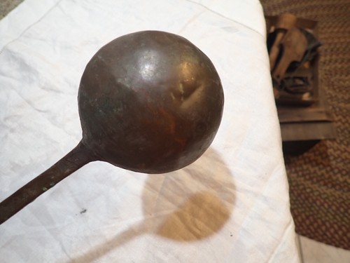 Vintage Large Hand Forged Antique Ladle Tool Primitive Collectible Iron Homemade - Picture 2 of 9