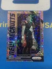 Bailey Zappe New Recruits Prizm Disco 2022 Prizm  Football RC Patriots #NR-7 NFL