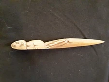 CLASSIC NORTHWEST COAST DESIGN, BEAVER EFFIGY CARVED WOODEN KNIFE WY-1124*08609
