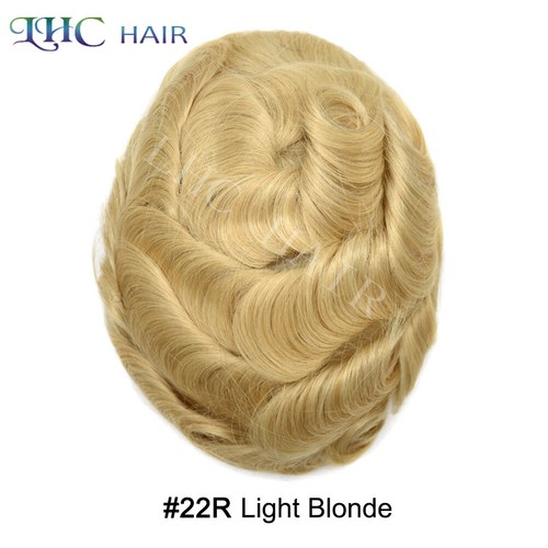 Thin Skin Mens Toupee Human Hair Replacement System V-looped 0.06mm PU Hairpiece - 第 86/86 張圖片