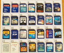 1x Brand Name 1GB SD Memory card for your Vintage Camera AU Stock 1