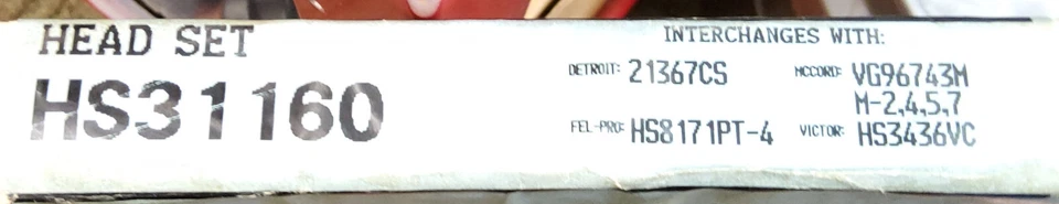 Juego de juntas de culata Road Pro HS31160 #2 nuevo en caja Foto 4 de 4