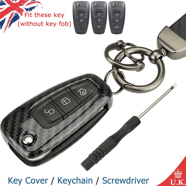 Carbon Fiber Key Fob Cover Case For Ford Transit Custom 2013 2014 2015 2016 2017 Carbon Fiber Key Fob Cover Case For Ford Transit Custom 2013 2014 2015 2016 2017