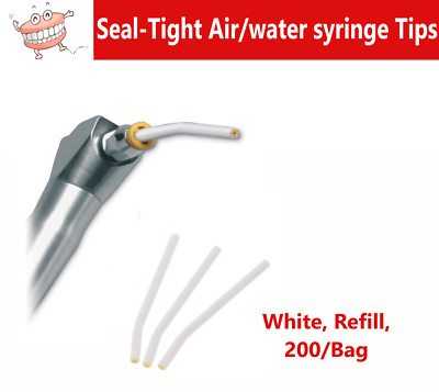 Dental Seal-Tight Air water syringe tips, Fast Tip, Dry air on demand, 200/Bag