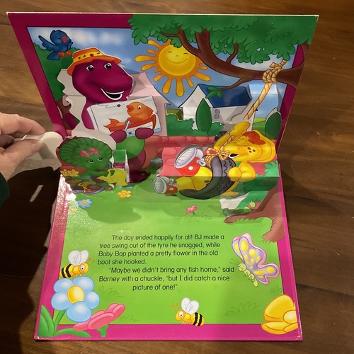 Barney's Fishing Adventure pop-up Storybook Mark S Bernthal Vintage HC Picture - Picture 8 of 10