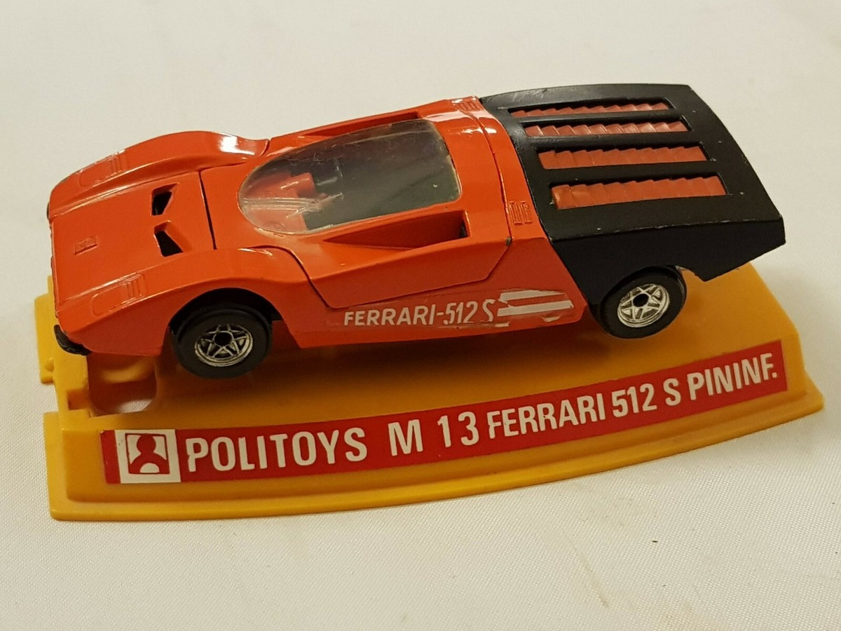 POLITOYS ポリトーイ フェラーリ512S MODULOミニカー 1/43 1:43 Scale Ferrari 512 S Modulo Pininfarina Politoys Diecast