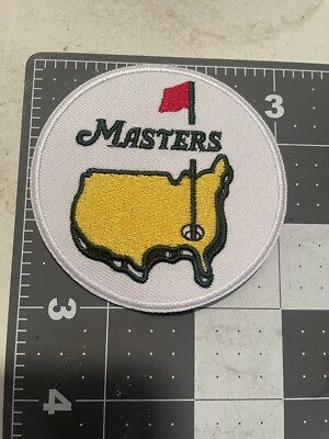 MASTERS LOGO Patch. Adhesive backing for iron-on. 3.0 Inch size