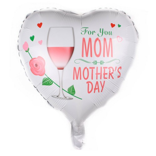 Palloncini elio in lamina 18" Happy Mothers Day Love You Mom Colouful Mom Celebrazione della mamma - Foto 2 di 9
