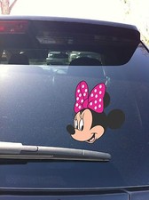 02-05 Minnie Mouse Bow Mickey Head set profile Car Window Vinyl Decal Sticker