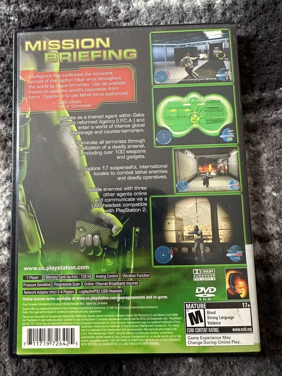 Syphon Filter: The Omega Strain, Playstation 2 (PS2) used CIB Tested