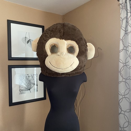 Dan Dee Big Greeter Head Plush Monkey Head Mascot Cosplay Halloween Costume - Picture 3 of 12