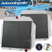 4-row Aluminum Radiator Fits 60 61 62 Chevy C10 C20 C30 K10 K20 Pickup L6 V8 3.8 4-row Aluminum Radiator Fits 60 61 62 Chevy C10 C20 C30 K10 K20 Pickup L6 V8 3.8