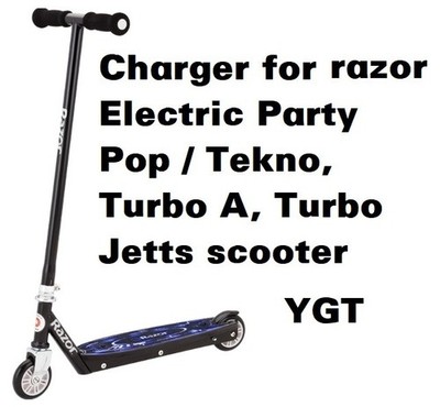  Charger for razor Electric Party Pop  Tekno Turbo A, Turbo Jetts E-scooter ''G''