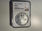 2001 MS69 NGC SILVER EAGLE