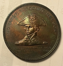 HMS Foudroyant Lord Nelson's flagship medal from copper of vessel