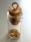 0.261 Gram Small Gold Pieces in A Glass Vial....eyelet for Necklace — photo 7