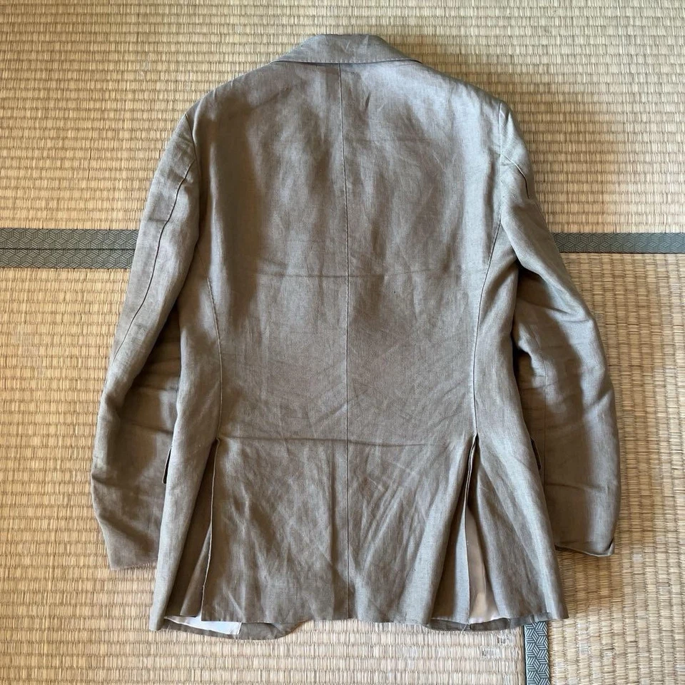 Traje de lino 100% beige Sartorio Napoli 44/42IT 32US Made in Italy por Kiton Foto 2 de 4