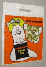 1978 McDonald's : McBoo Says Have a Safe Halloween Trick or Treat Safety Bag