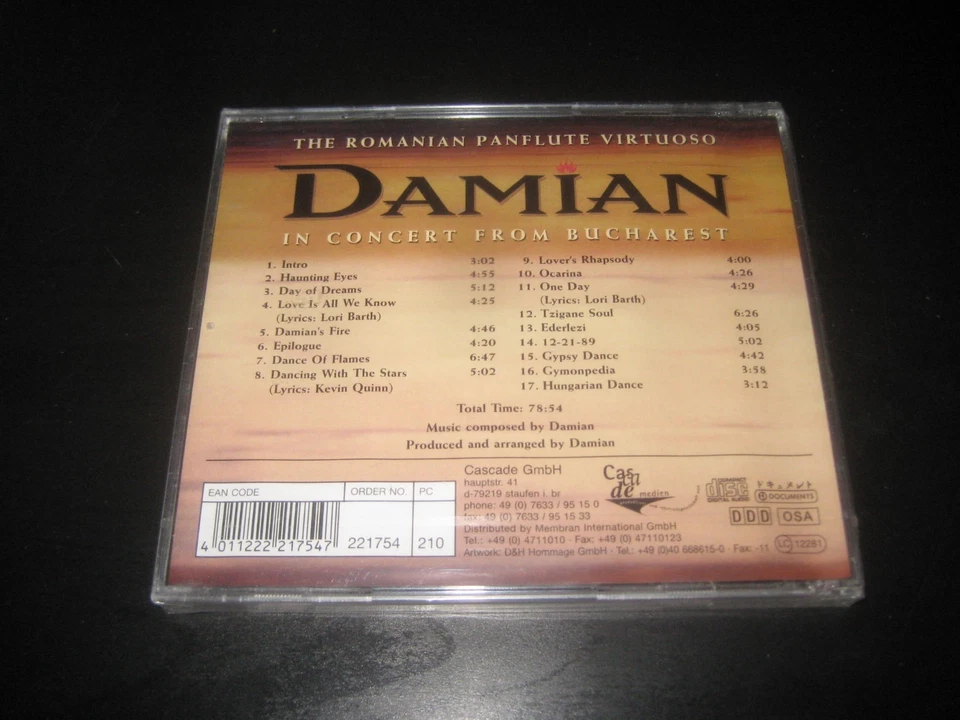 Damian " In Concert From Bucharest " CD auf	Documents – 221754-210 - Bild 2 von 2