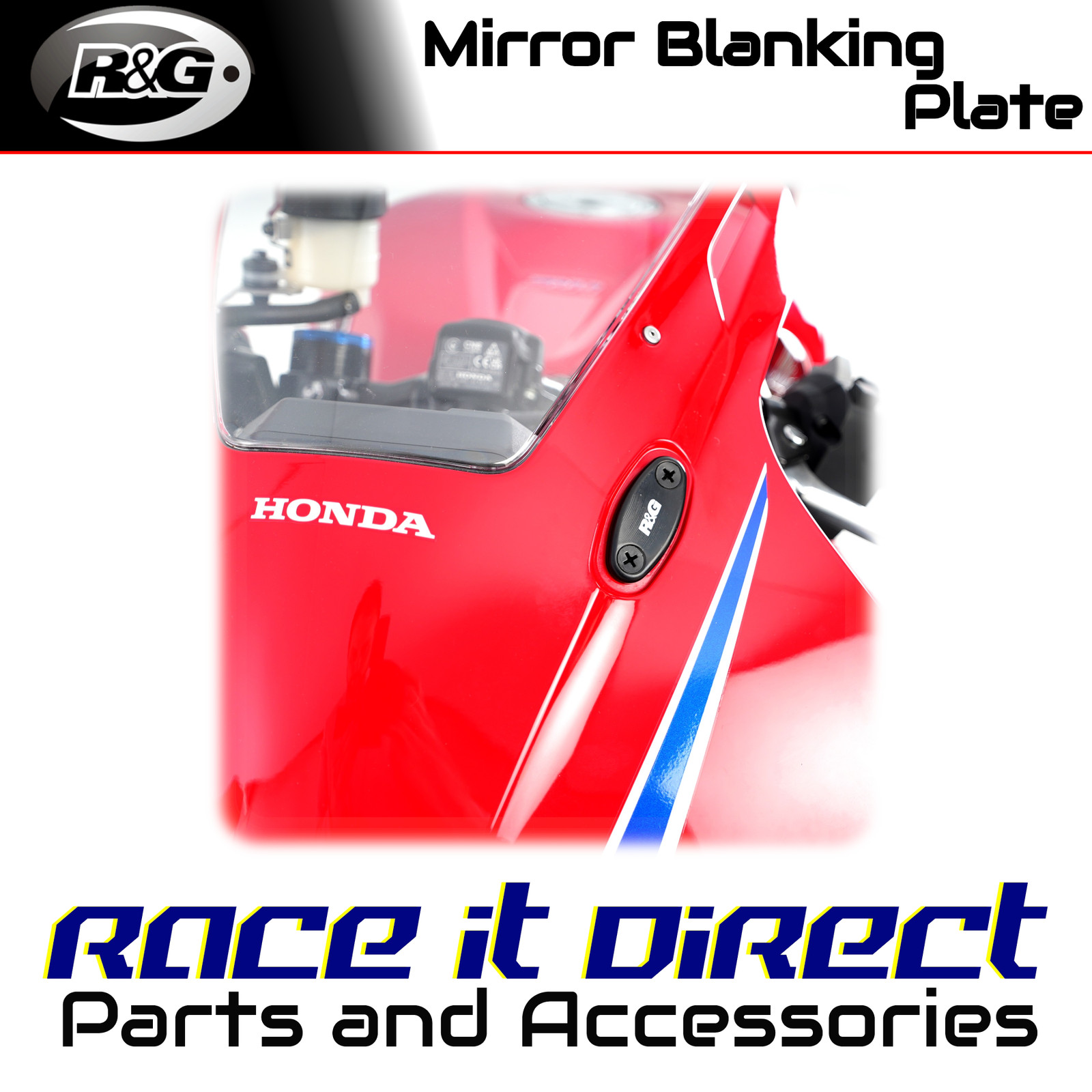 Mirror Blanking Plates for Honda CBR600RR 2024-2026 R&G