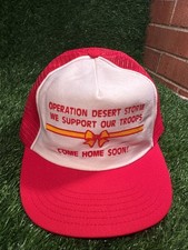 VTG Operation Desert Storm Support Troops Come Home Soon SnapBack Trucker Hat