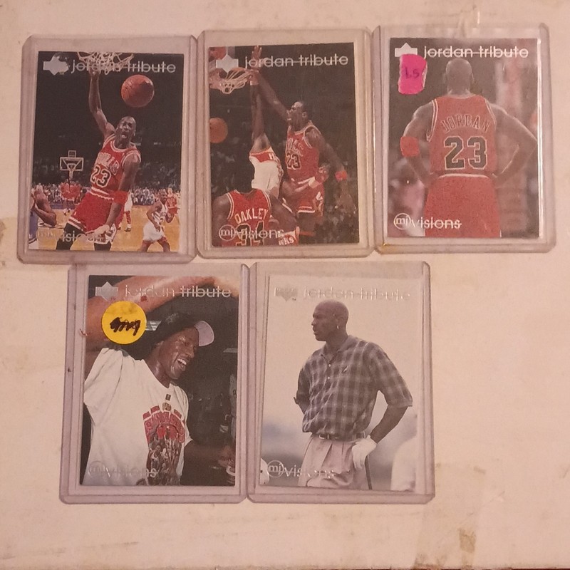 Upper Deck 1999 Jordan Tribute Michael Jordan Chicago Bulls lot of 5 JT1-JT5