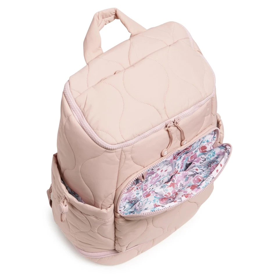 Mochila de viaje Vera Bradley para mujer peso pluma, cuarzo rosa,... Foto 3 de 4