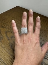 2.00CT TW Diamond Pave Cocktail Ring 14K Whit...