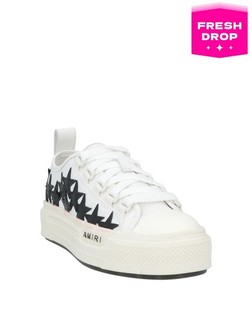 PVP €358 AMIRI Niños Tenis de Lona US11.5 EU29 UK11 Logo Parches de Estrella Plana