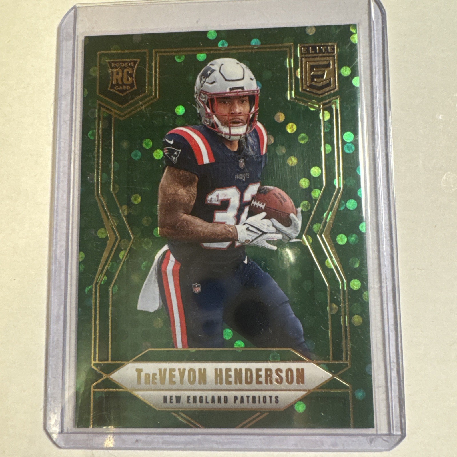 2025 Panini Elite TreVeyon Henderson (#152) Green Disco Rookie (RC)
