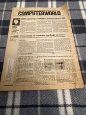 Computer World Newspaper Magazine April 23 1984 PC Apple iic IBM Software
