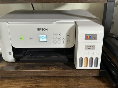 Epson EcoTank ET-2803 Color Inkjet All-In-One Printer - White