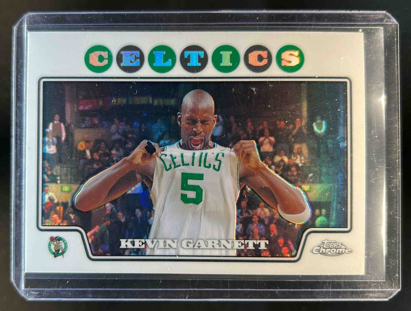 2008-09 Topps Chrome Kevin Garnett Refractor #5 Celtics