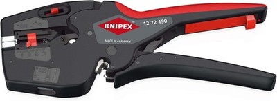 Knipex 27039 12 72 190 SB NexStrip Multifunktionswerkzeug für Elektriker, 190 mm GEÖFFNET