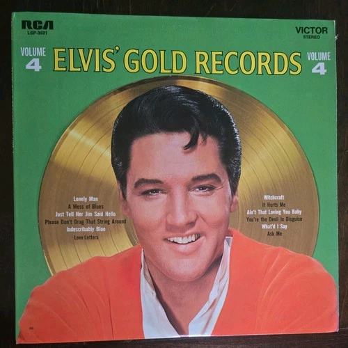 Elvis Presley Gold Records Volume 4 Vinyl Vtg