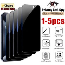 3X For iPhone 17 16 15 14 13 12 11 Pro Privacy Tempered Glass Screen Protector