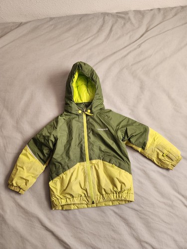 Patagonia Snow Pile Jacket Baby Sz 3T Green Yellow Insulated Outdoors Play 61115
