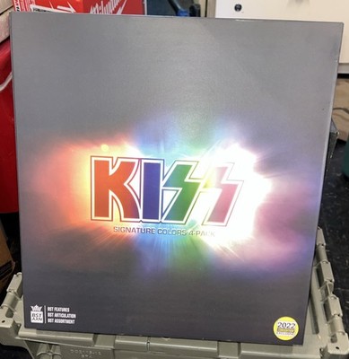 KISS 2022 Signature Colors 4 Pack Bend able, Poseable Figures. ( D 1 )