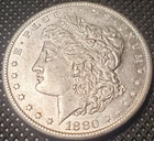 1880 Morgan Silver Dollar $1 San Francisco Mint 0.9 Fine Silver US Coin