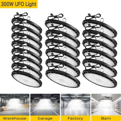 20 Pack UFO Led High Bay Light 300W Industrial Factory Commercial Warehouse Shop