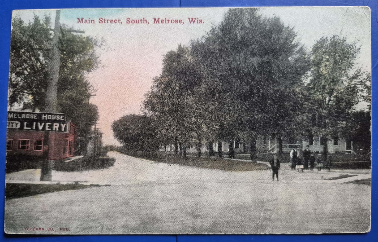 Melrose, WI.   Main Street,  South  - Early Postcard