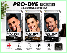 Glamorize ProDye For Men Hair Dye Permanent Hair Colour  Black/Dark Brown/Medium